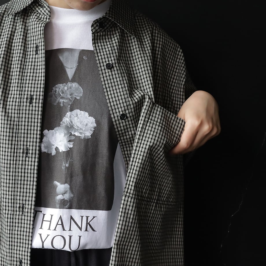 アンヌーク　チェックシャツ ànuke Check Over Shirts ¥13,200税込 color:beige,black sold