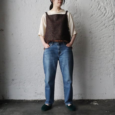 NOTA le blueque gillet (brown x navy)