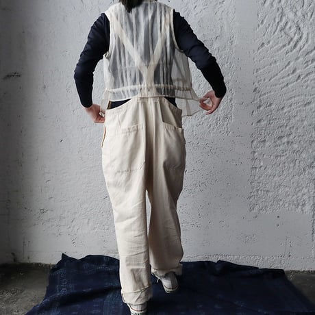 Tabrik  organdy  gilet (ivory)