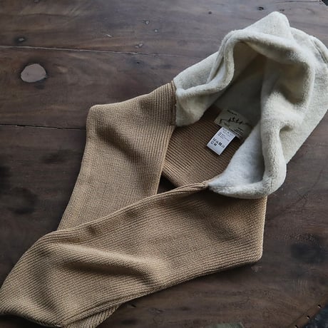 R&D.M.Co-  hoodie muffler (beige)