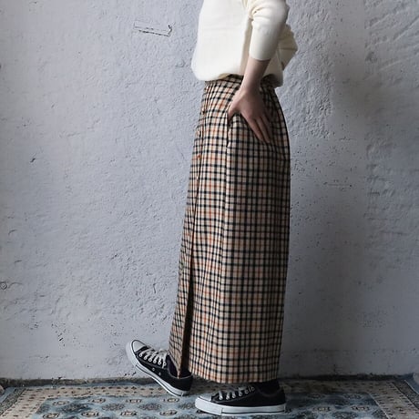 NOTA  long skirt (check)