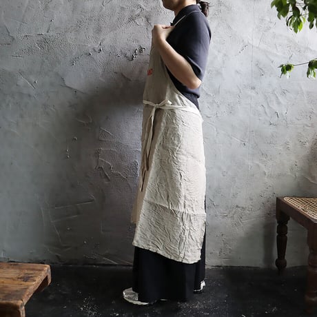 R&D.M.Co-  linen apron (ENGLAND)