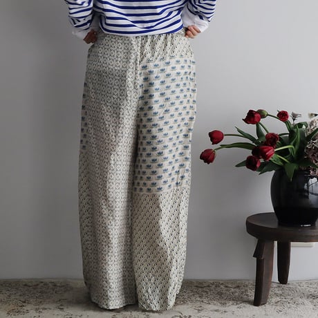 TOWAVASE sarasa silk pants (ivory)