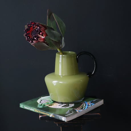 flower glassbase with handle
