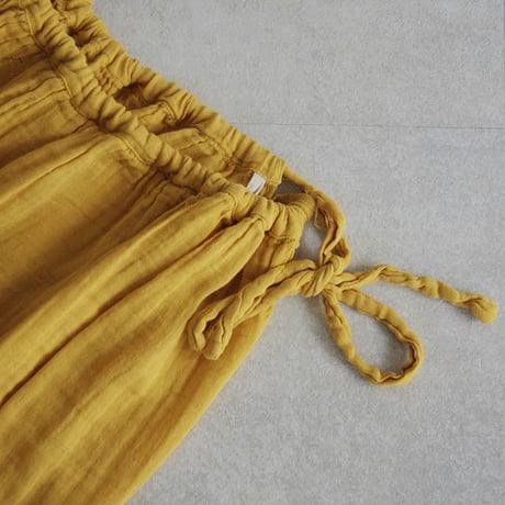 organic cotton long skirt  yellow