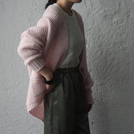 MAISON ANJE knit cardigan pink