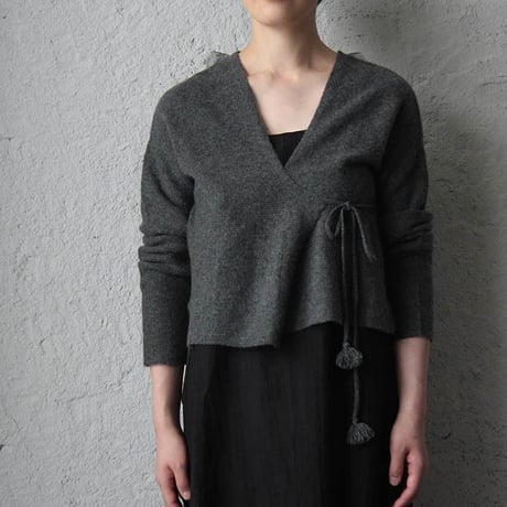 TOWAVASE Pétit dejeuner pullover cardigan (charcoalgray)
