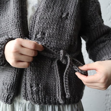 TOWAVASE Ruban cardigan (gray)