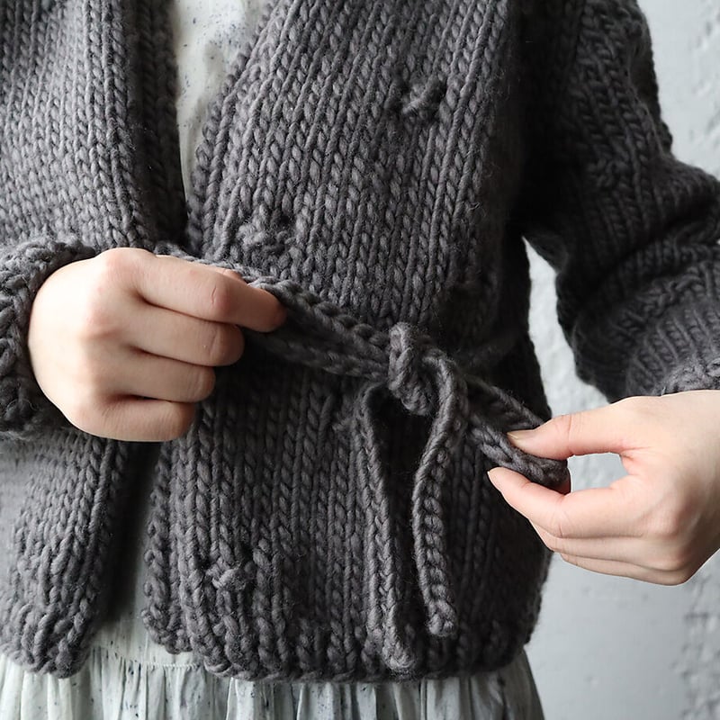 TOWAVASE Ruban cardigan (gray) | nii-B | WEBSHOP