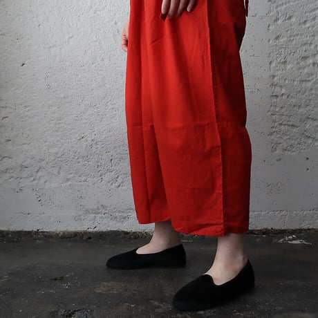 saruche long ribbon pants (red)