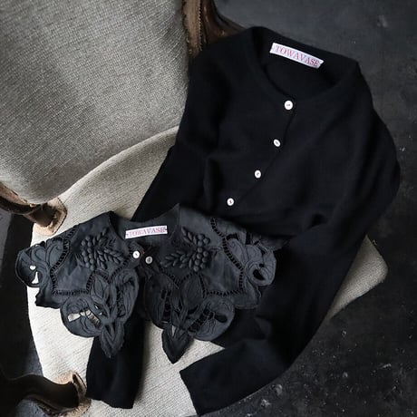 TOWAVASE Cafe nouvelle athénes cardigan (black)