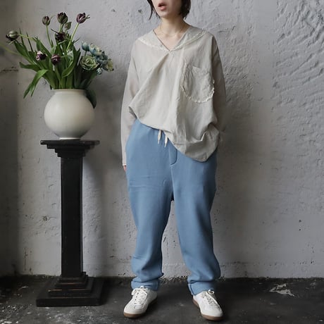 R&D.M.Co- string sweat pants (bluegray)