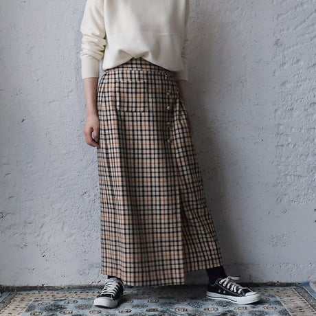 NOTA  long skirt (check)