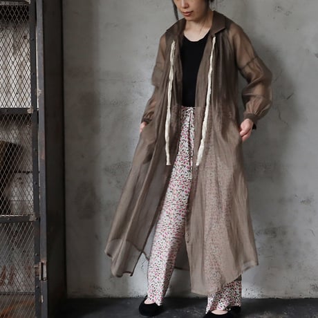 Tabrik  organdy gather one piece (olive)