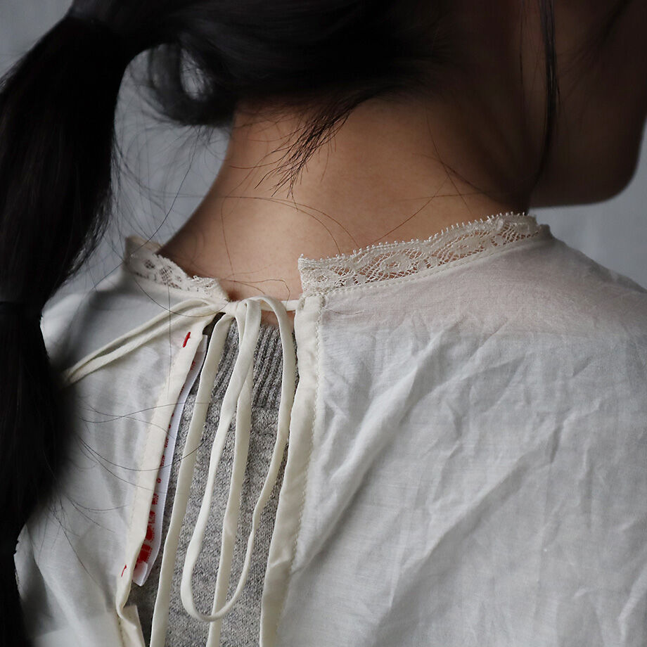 TOWAVASE タブリエ　　Leavers アイボリー TOWAVASE Leavers tablier (ivory) | nii-B | WEBSHOP