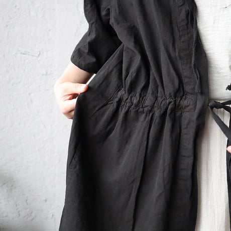 hospital surgical gown short sleeve (black)