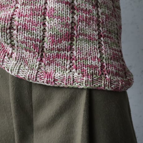 Tabrik knit vest (pinkmix)