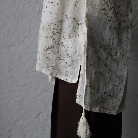 Tabrik 2way blouse (logwood/natural)