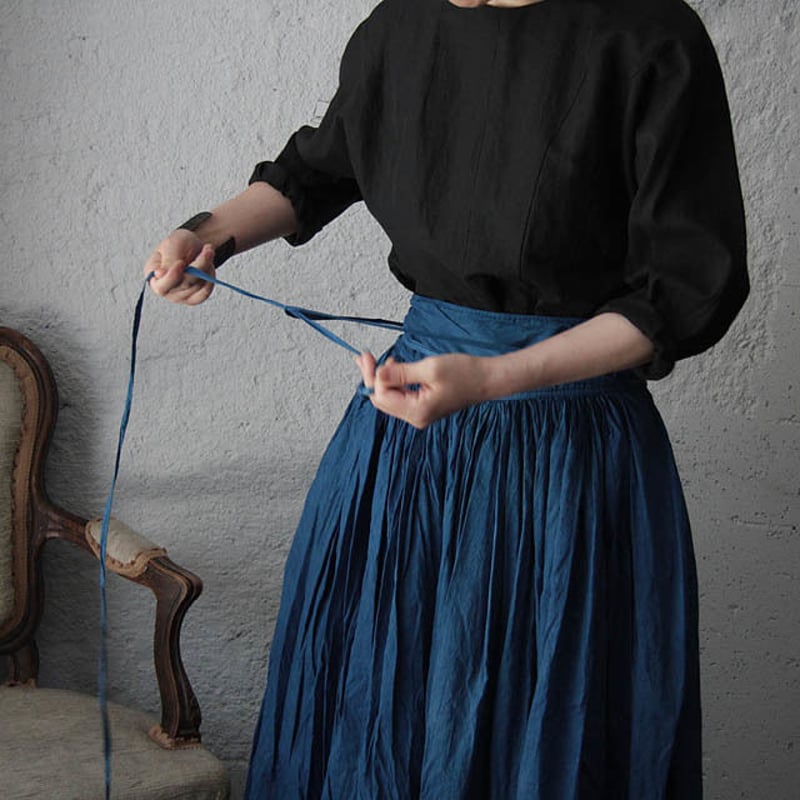 Tabrik gathered skirt (hon-aizome A) | nii-B |