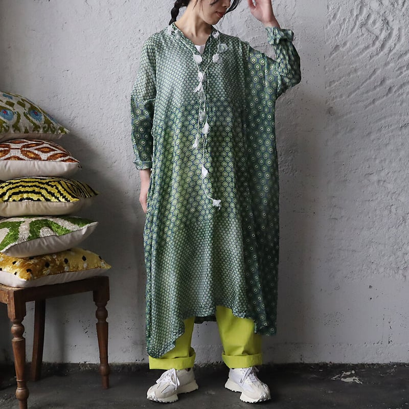 TOWAVASE Sarasa dress Jad (green) | nii-B | WEB TOWAVASE Sarasa dress Jad (green) | nii-B | WEB