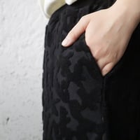 ànuke jacquard rough pants (black)