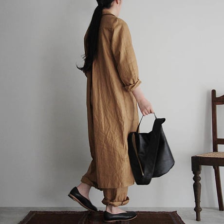 Tabrik coating linen coat beige
