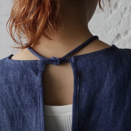 Tabrik linen denim onepiece (light blue)