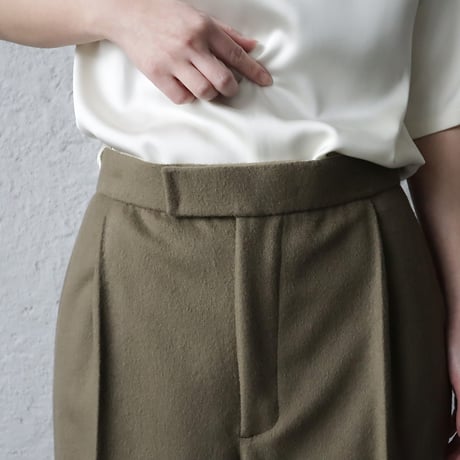 NOTA one tuck straight pants (khaki)