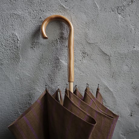 Tabrik parasol (brown x purple stripe)