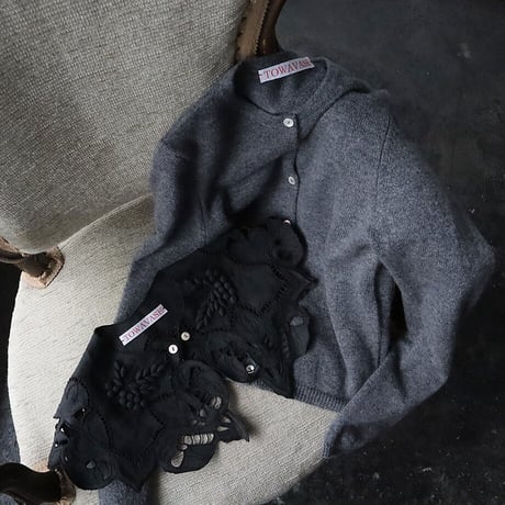 TOWAVASE Cafe nouvelle athénes cardigan (charcoal gray)