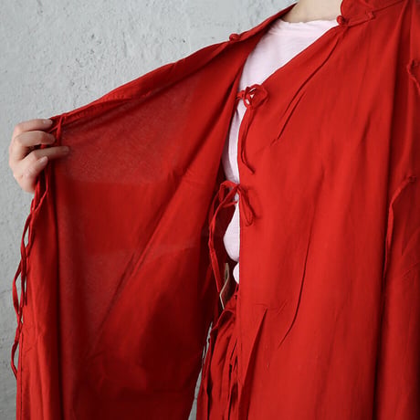 saruche chinese  kurta long  shirt (red)