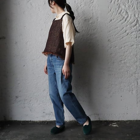 NOTA le blueque gillet (brown x navy)