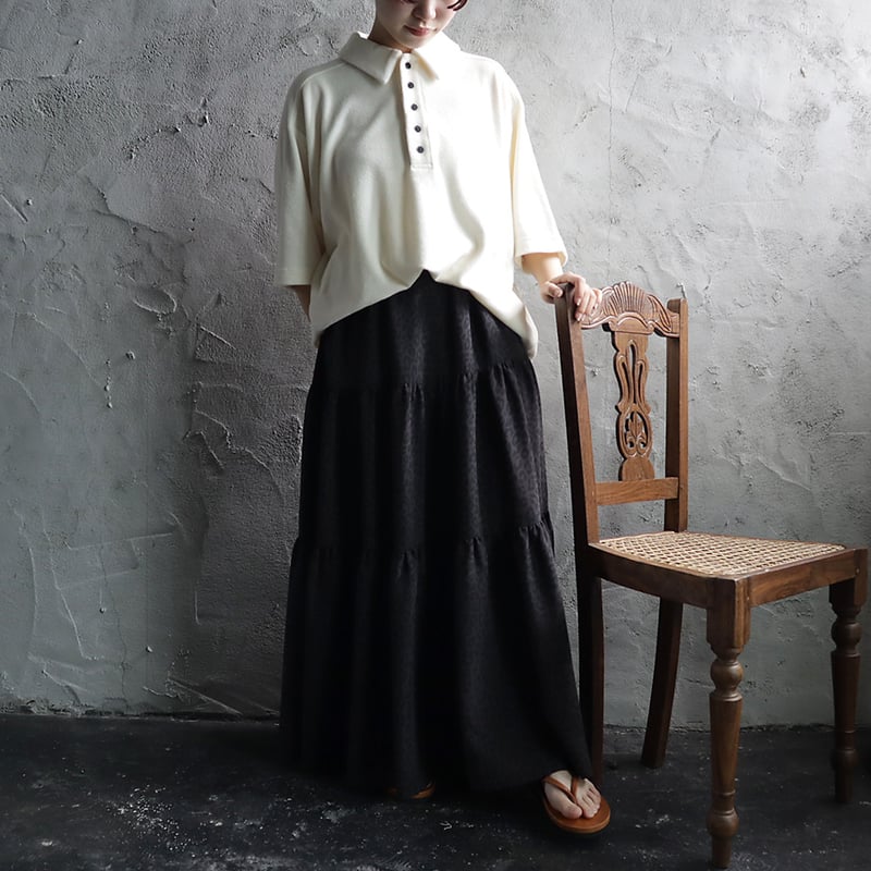 ànuke pile polo tops (ivory) | nii-B | WEBSHOP