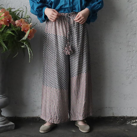 TOWAVASE sarasa silk pants (gray)