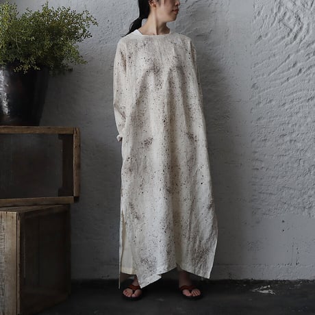 Tabrik linen tassel dress (logewood)