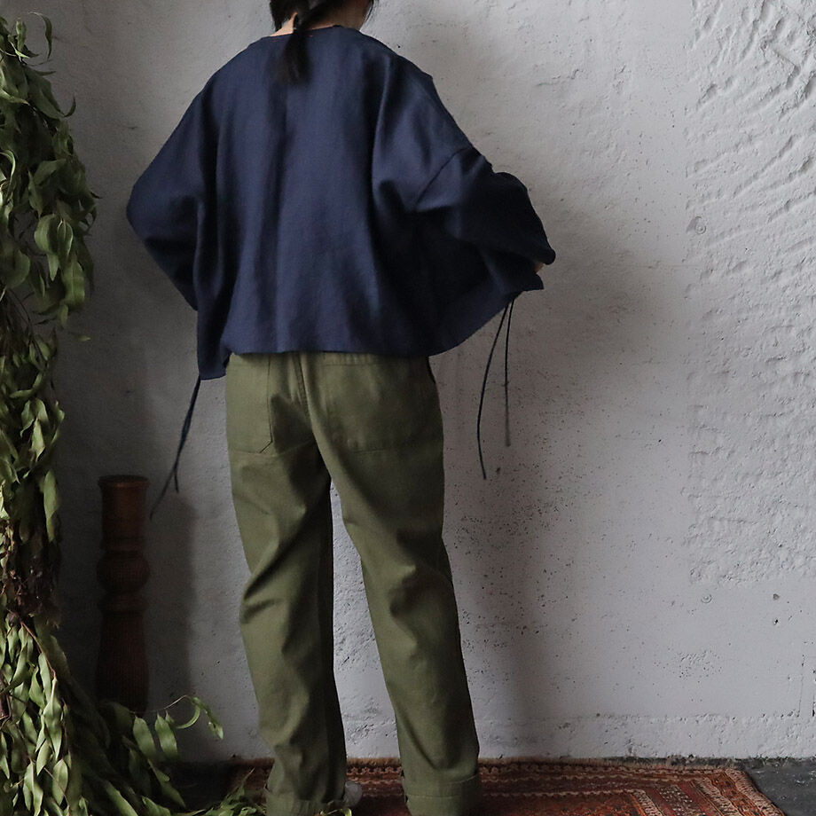 TOWAVASE Bon Voyage blouse (navy) | nii-B | WEB