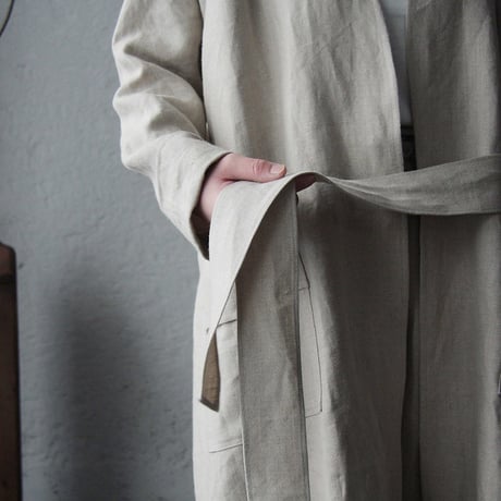 NOTA linen gown (beige)