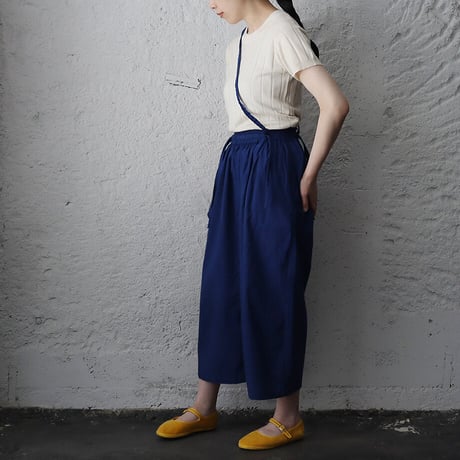 saruche long ribbon pants (blue)