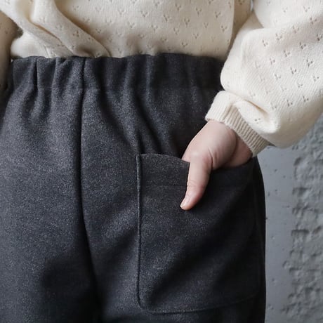 NOUVELLES DU PARADIS woollike pants (charcoal)