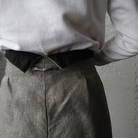 .less linen wrap pants (gray)