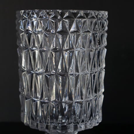 cutting glass flower vase (diamond)