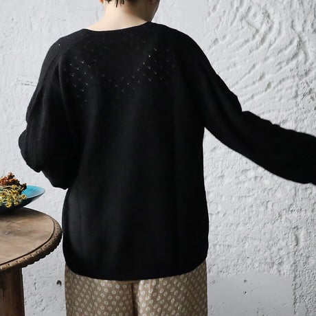 TOWAVASE Panier cardigan (black)