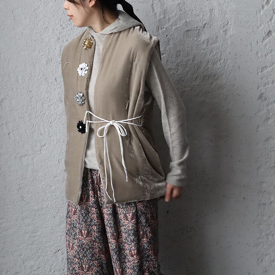 TOWAVASE La zabu vest jacket (gray) | nii-B | W