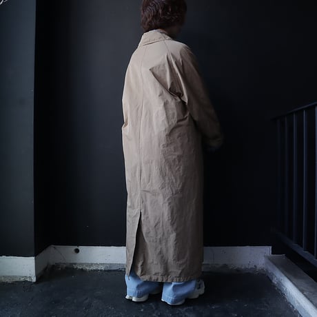 R&D.M.Co- GARMENT DYE soutien collar coat (beige)