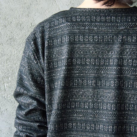 COMMONO reproducts knit jacquard lobe