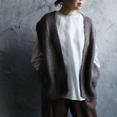 chiihao x nii-B  loose vest (brown)