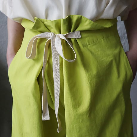 .less wrap pants (neon yellow)