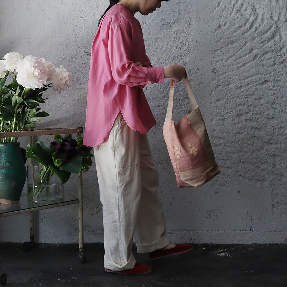 R&D.M.Co-（オールドマンズテーラー）シルクオーバー（ピンク） R&D.M.Co- silk pullover (pink) | nii-B | WEBSHOP