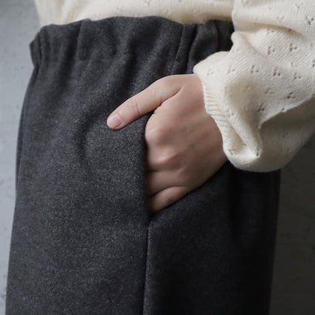 NOUVELLES DU PARADIS woollike pants (charcoal)