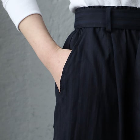.less cotton pants (navy stripe)
